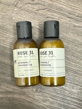 Le Labo Rose 31 Amber and Black Travel Shampoo Duo